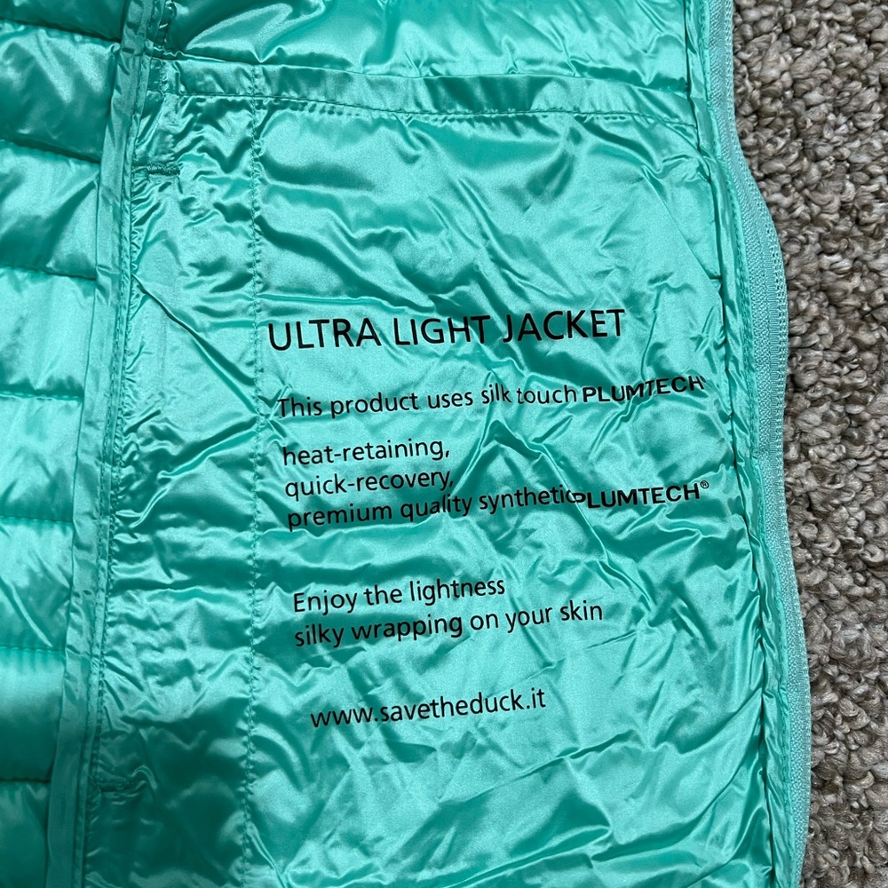 Save the Duck Women’s Hooded lightweight Puffer Jacket - Picture 3 of 5